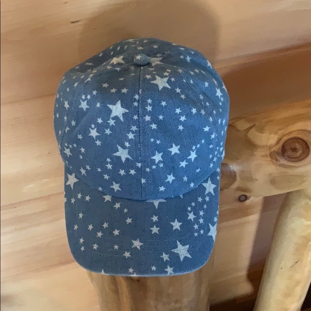 David & Young blue denim cap with stars OS / One Size New - Picture 2 of 9